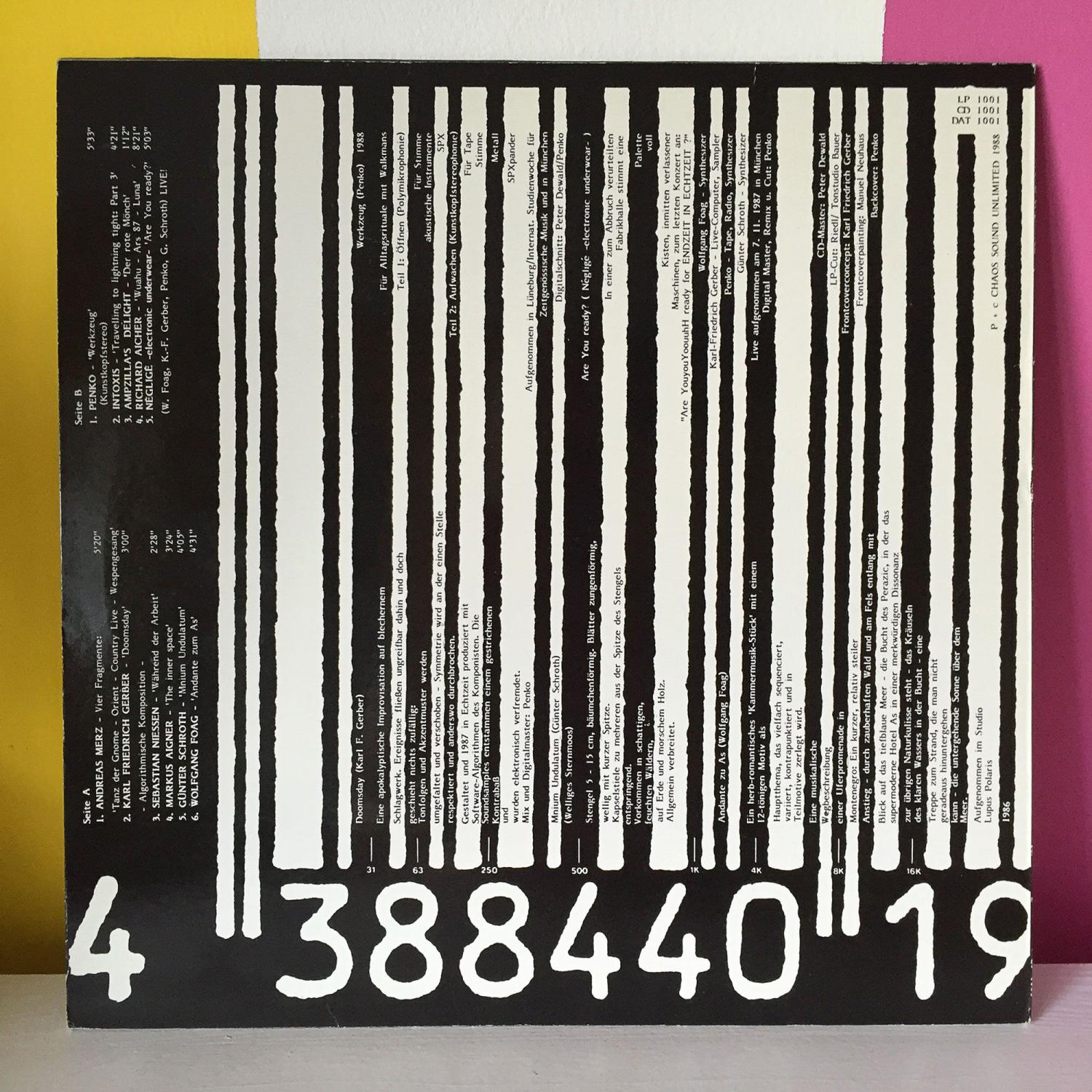 11mal elektronische Musik aus München – LP-Cover back